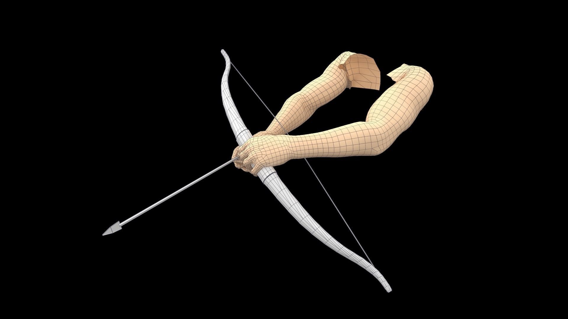 First person shooter hands with different set of animations  Low-poly 3D model_18