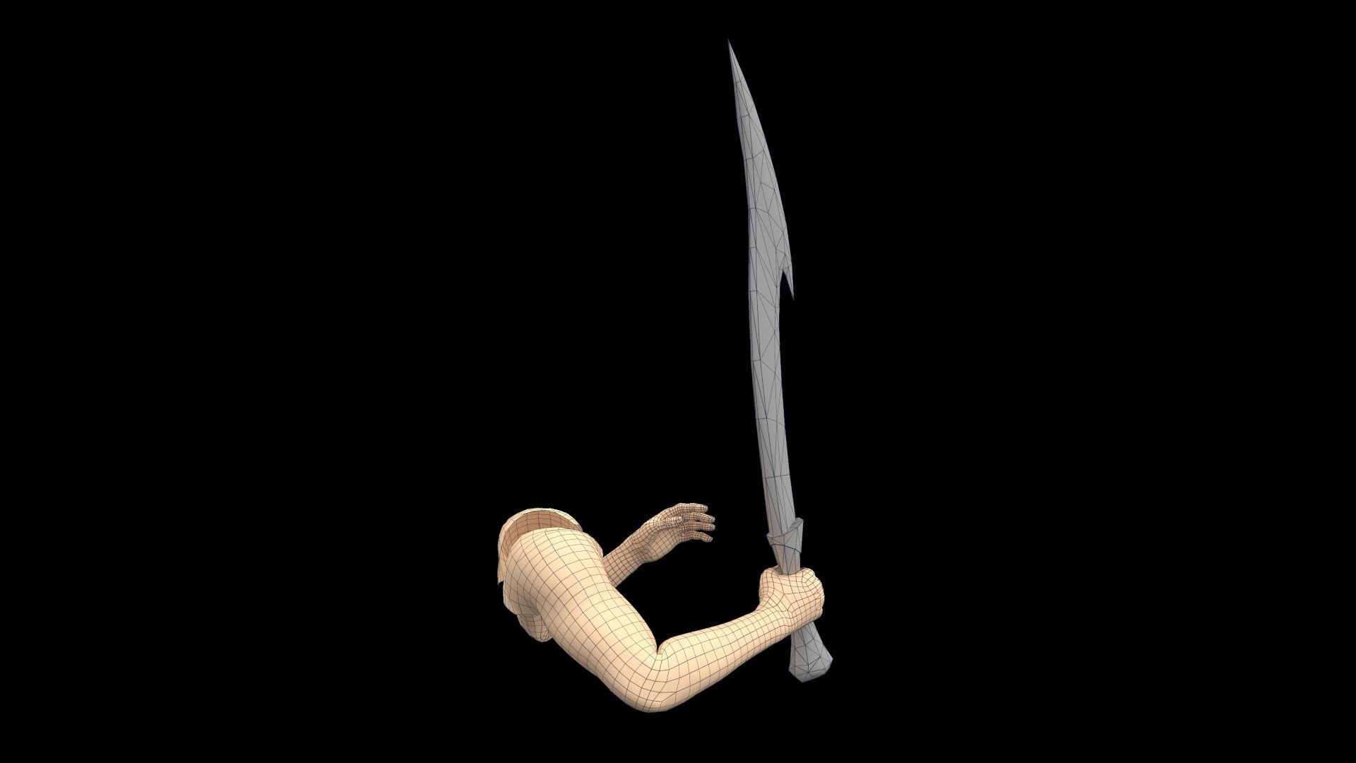 First person shooter hands with different set of animations  Low-poly 3D model_14