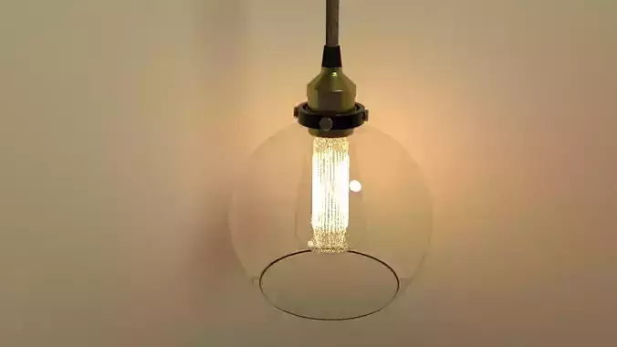 lamp11 pendant light with glass globe