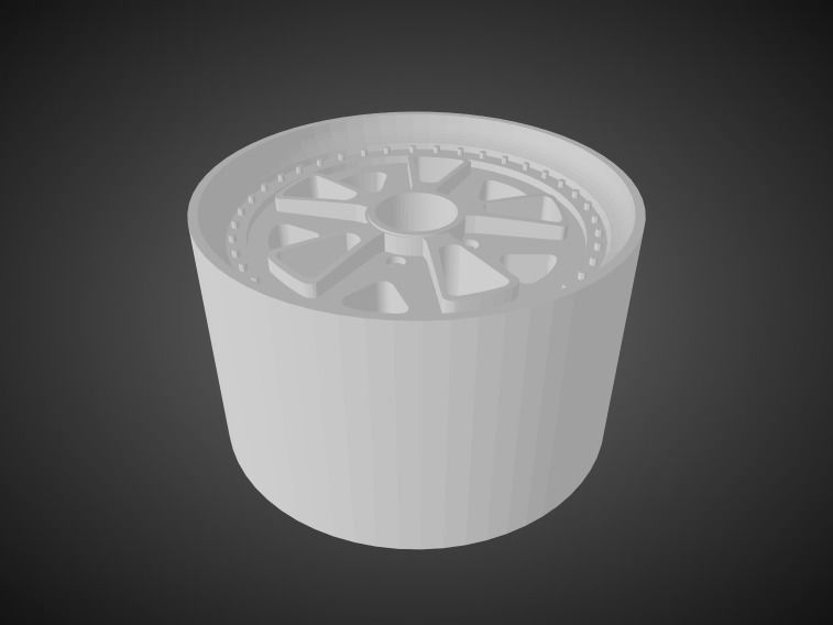 F52 Outlaw rims for Hot Wheels 3D print model_1