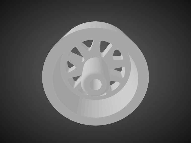 F52 Outlaw rims for Hot Wheels 3D print model_2