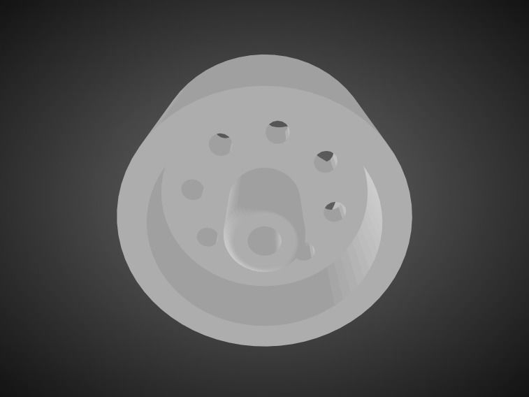 F52 Teardrop rims for Hot Wheels 3D print model_2