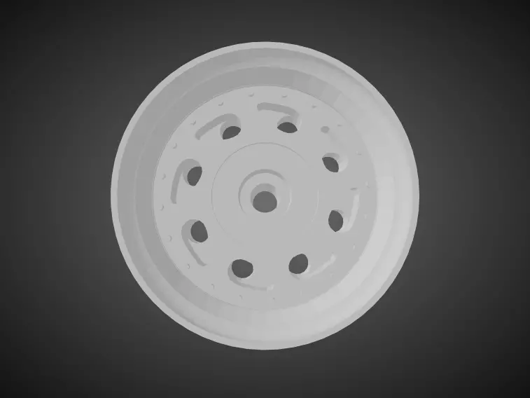 F52 Teardrop rims for Hot Wheels 3D print model_0