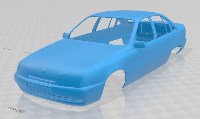 Opel Omega 1987 Printable Body Car 3D Model 3D Printable FBX STL