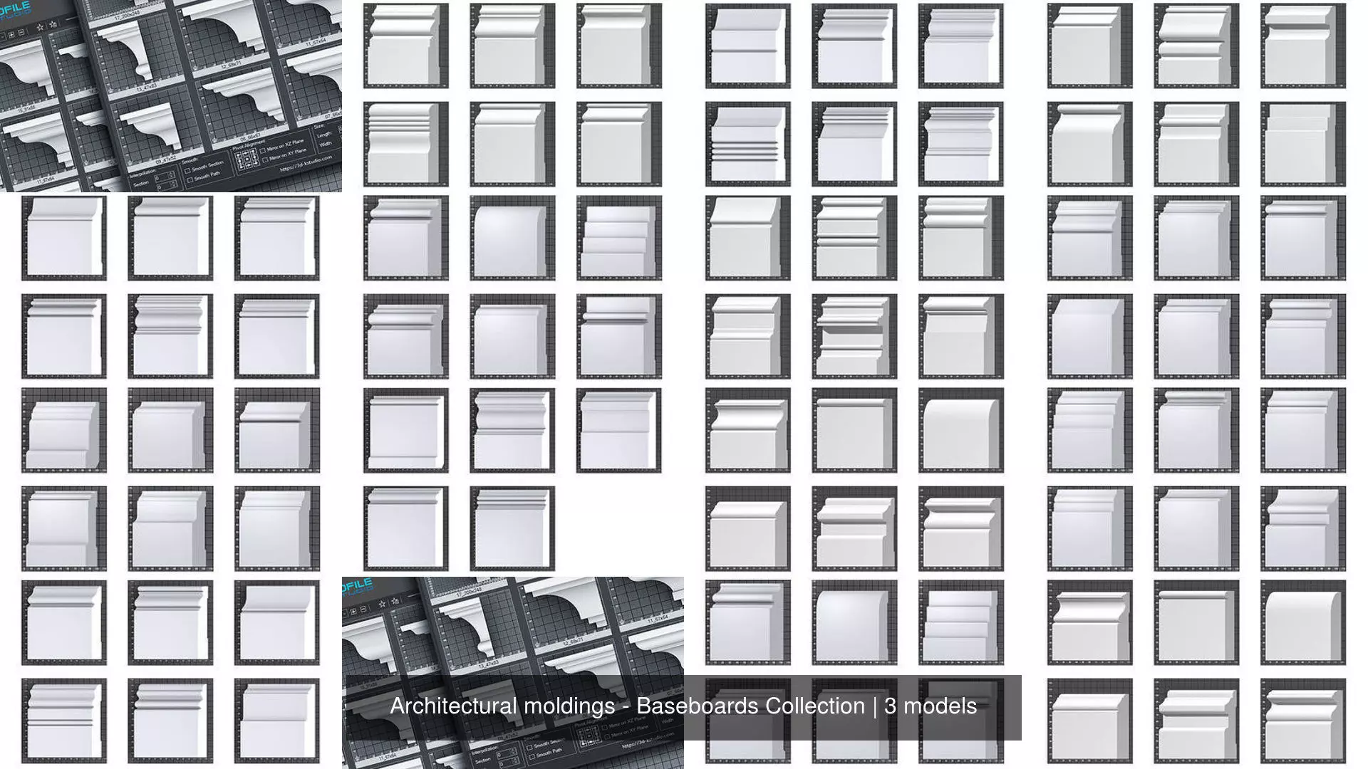 Architectural moldings - Baseboards Collection _2