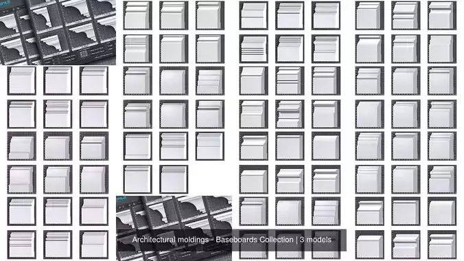 Architectural moldings - Baseboards Collection