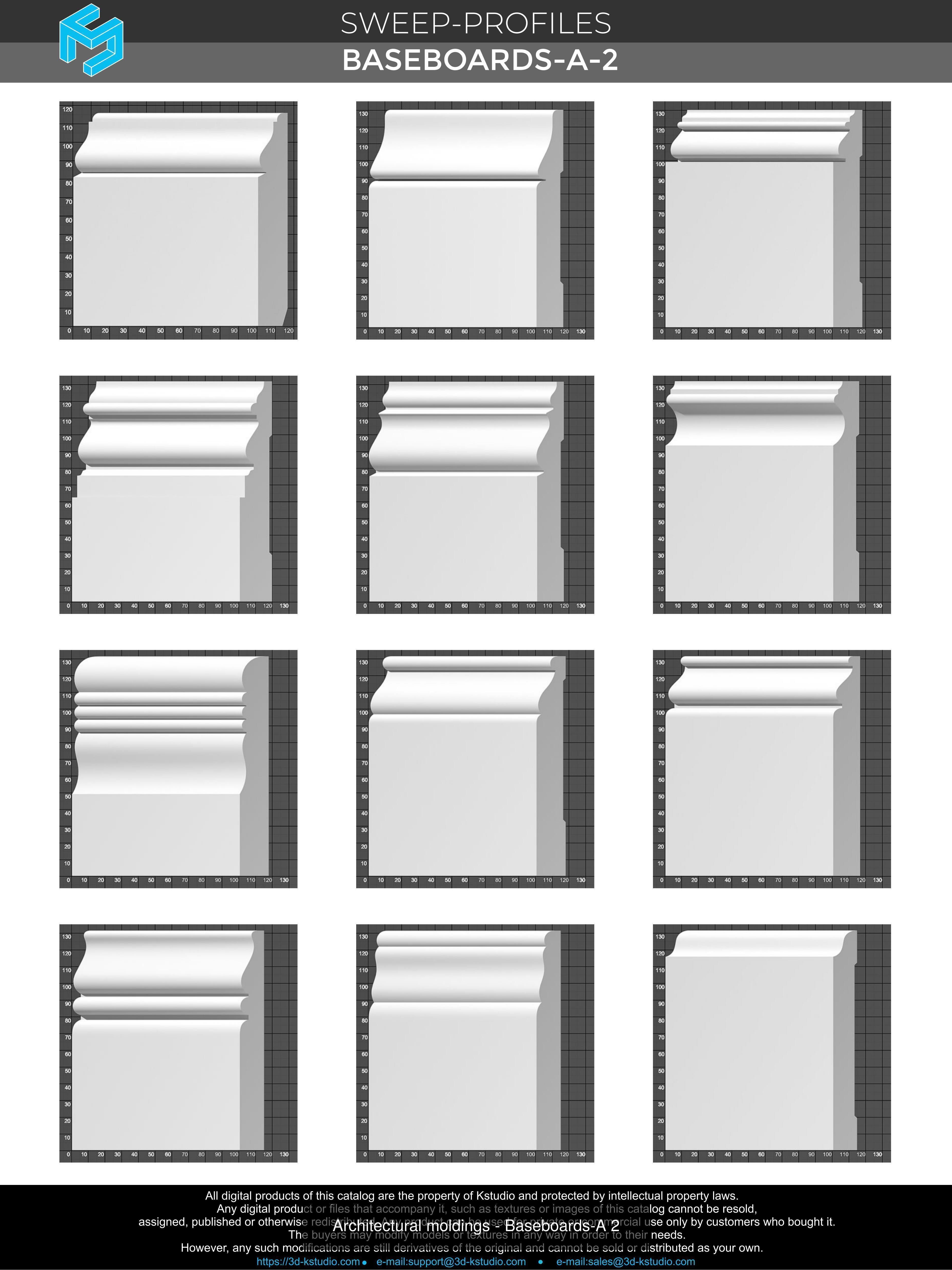 Architectural moldings - Baseboards Collection _4