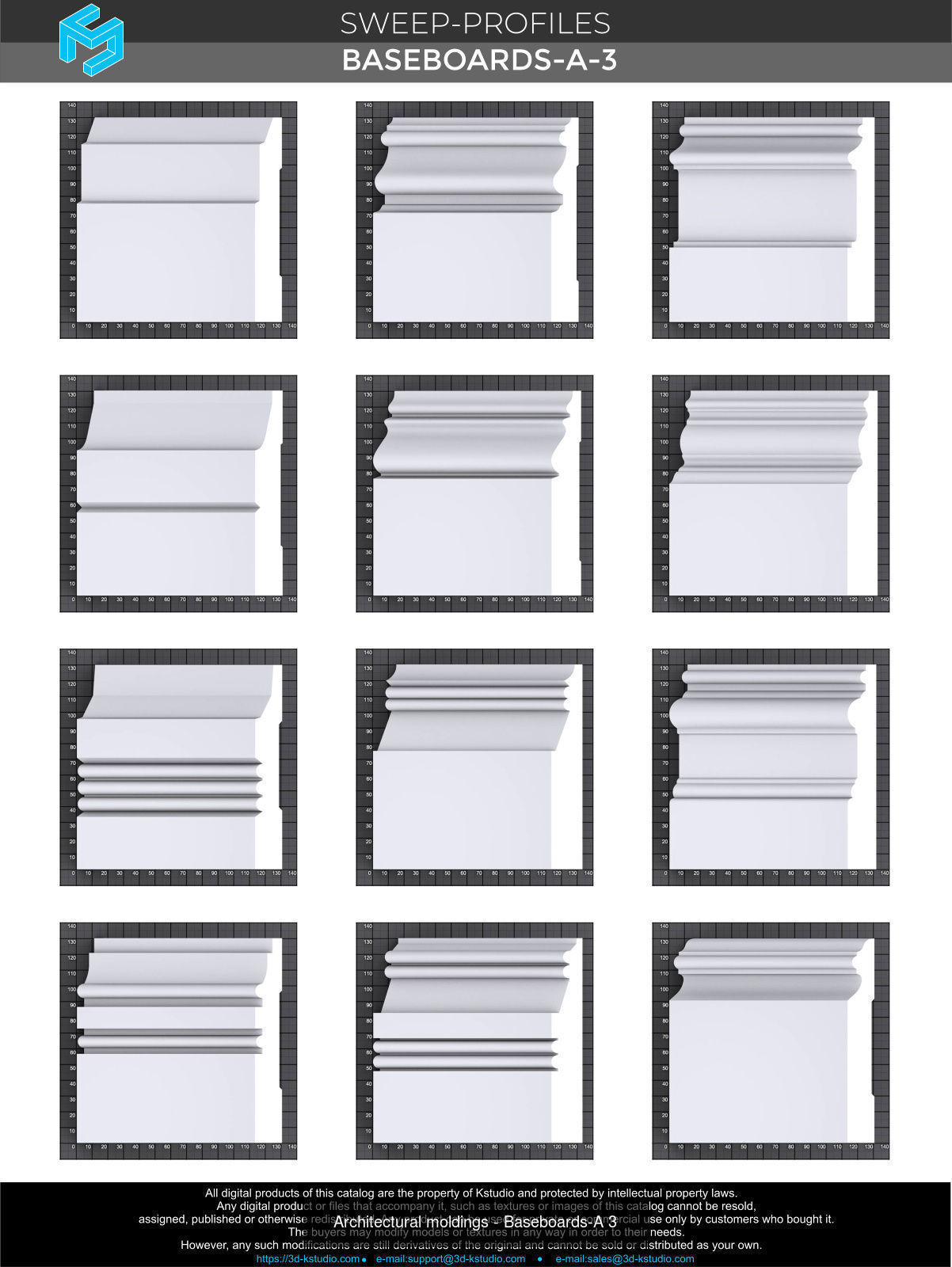 Architectural moldings - Baseboards Collection _3