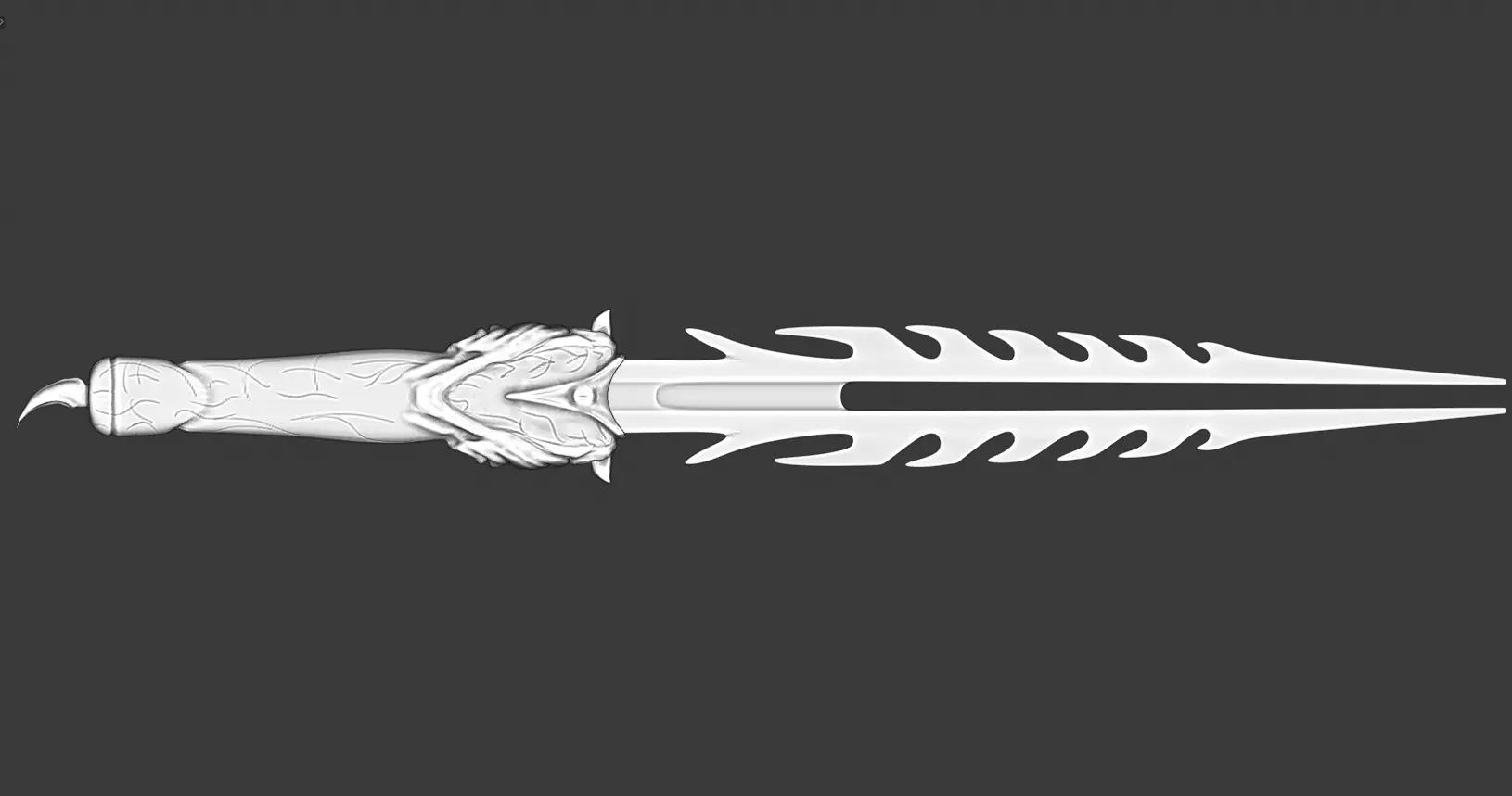 Predator Ceremonial Dagger 3D print model_0