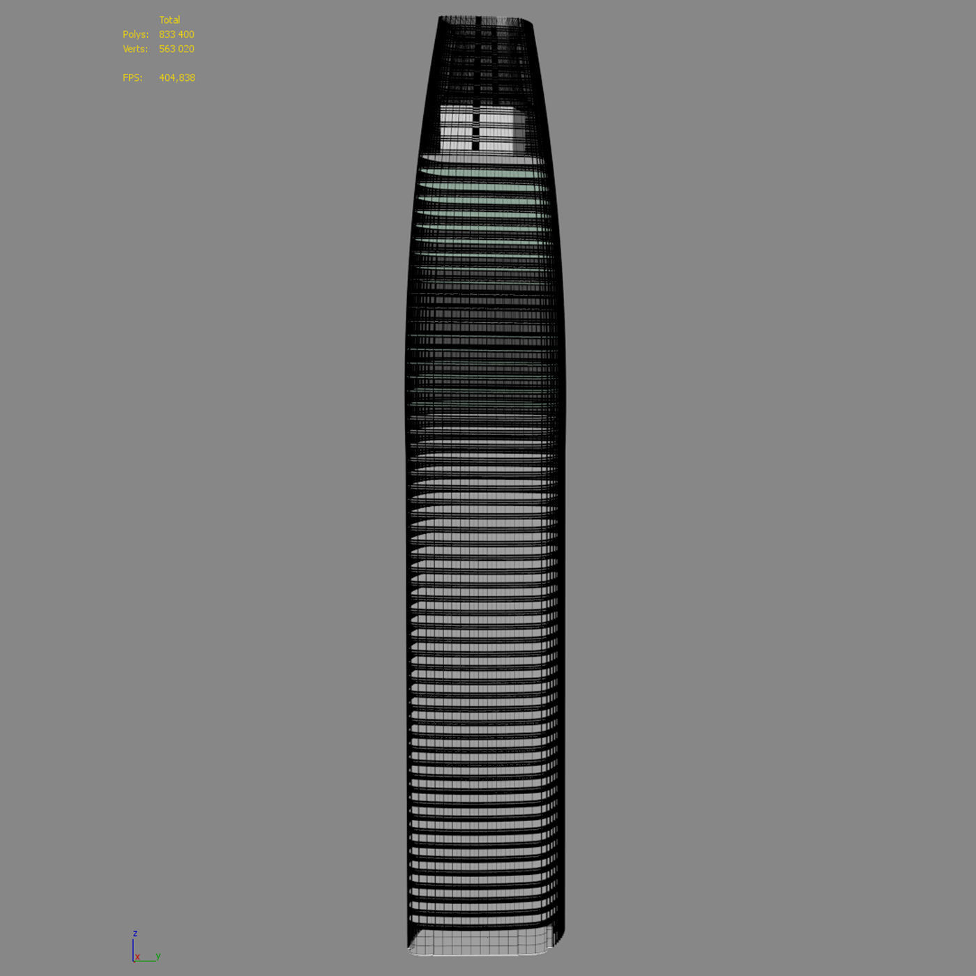 Skyscraper Salesforse tower 3D model_6