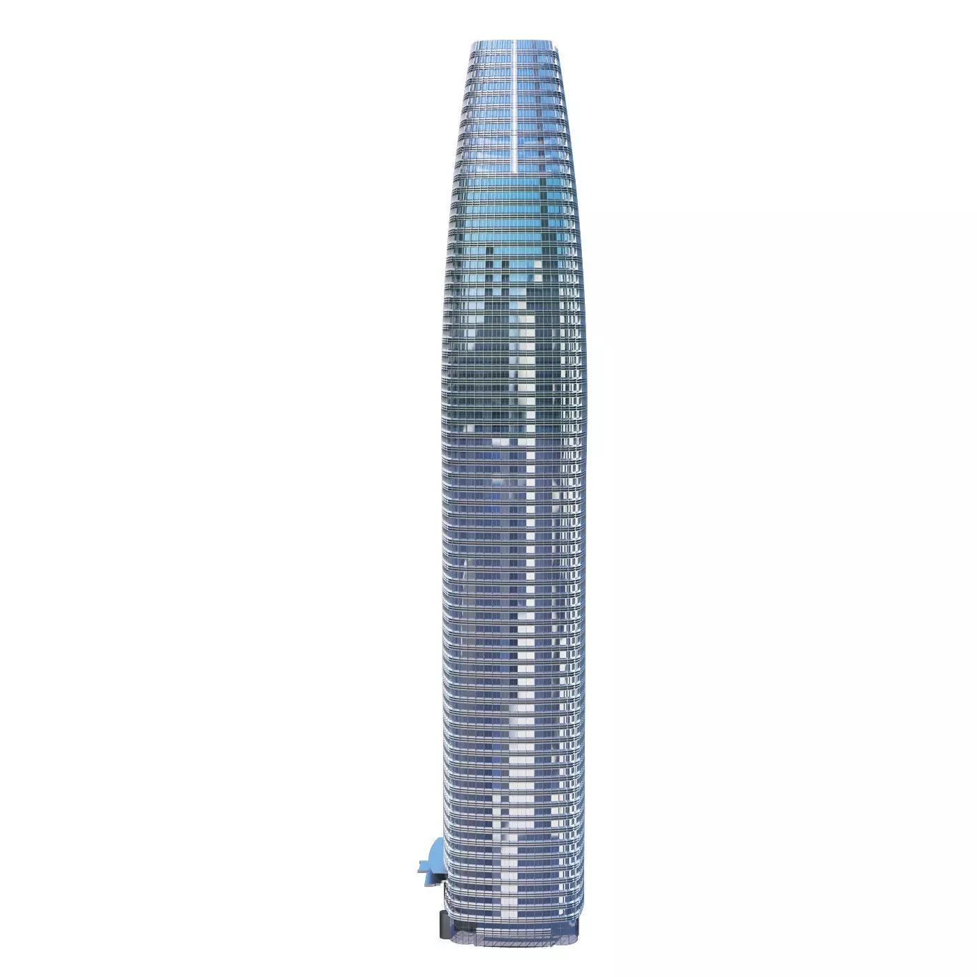 Skyscraper Salesforse tower 3D model_0