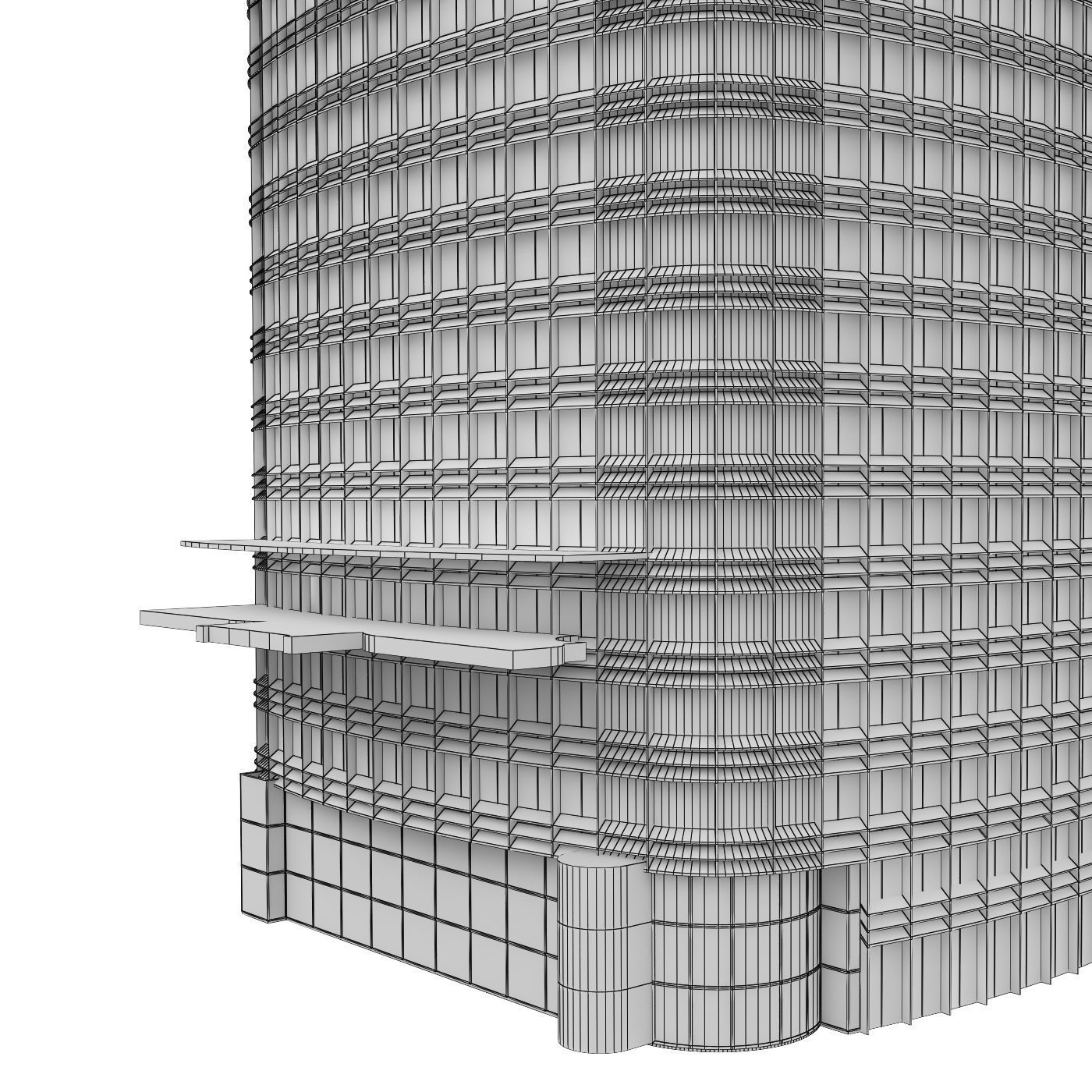 Skyscraper Salesforse tower 3D model_4