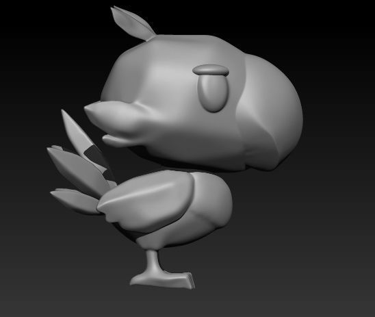 Tifa cosplay accesorie  charms  Boom Chocobo  stl for printing  3D print model_1