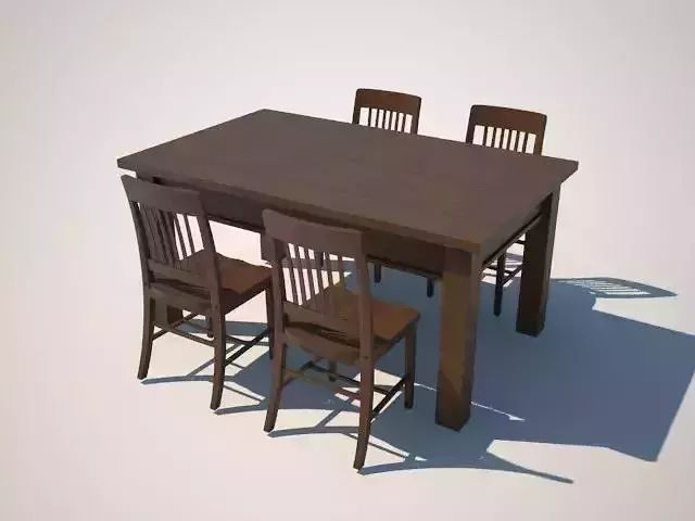 Table and Chairs Wooden