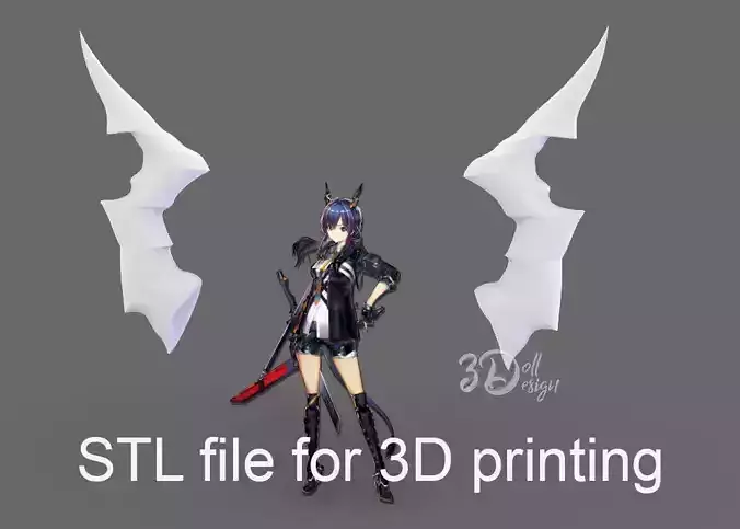 STL Cosplay Horns - Chen Arknights 3D print model