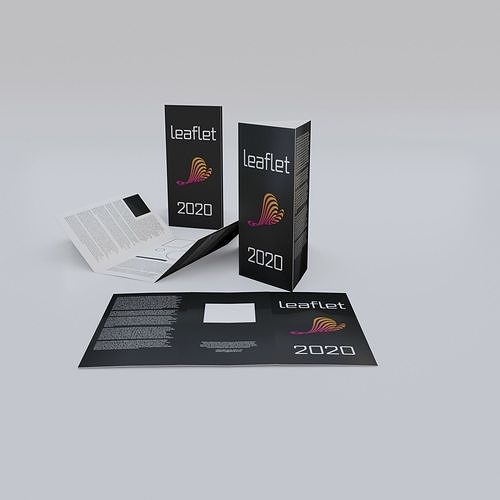 Leaflets booklets Free 3D model