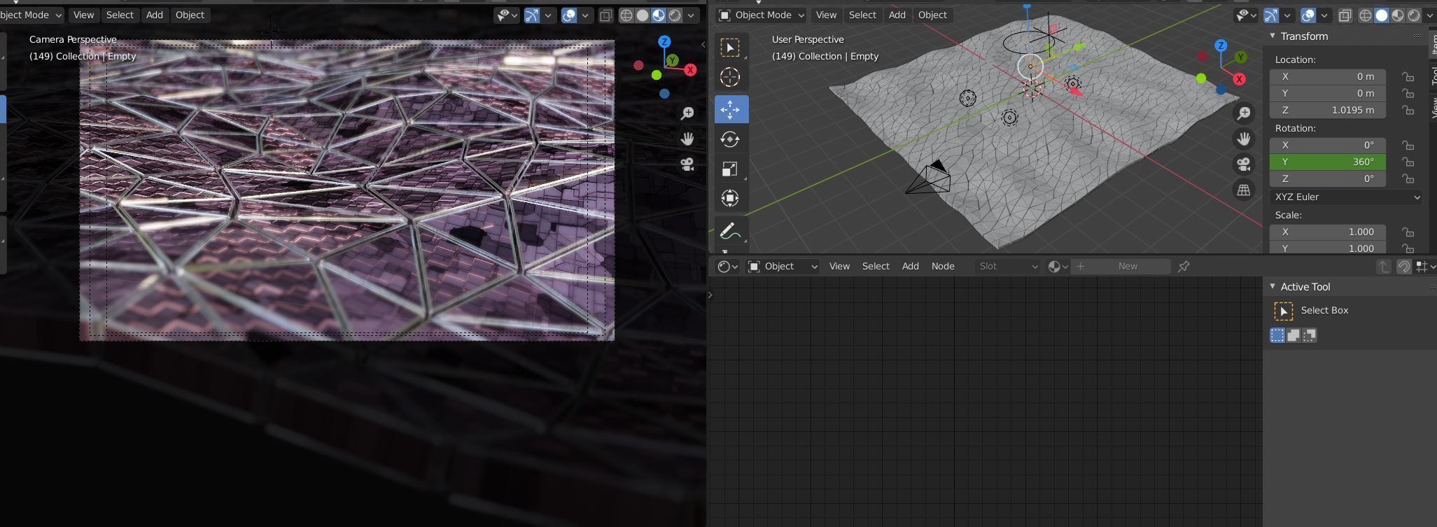 Abstract triangle Wave VJLoop 3D model_3