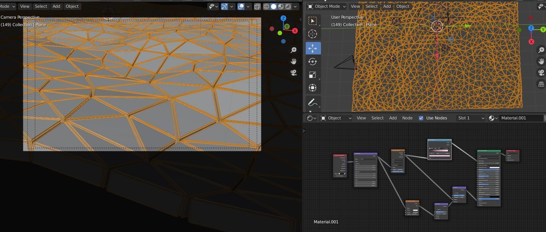 Abstract triangle Wave VJLoop 3D model_5
