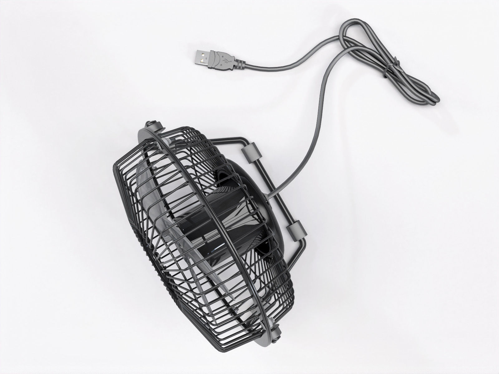 CREA QT-U601 USB Fan Free 3D model_4