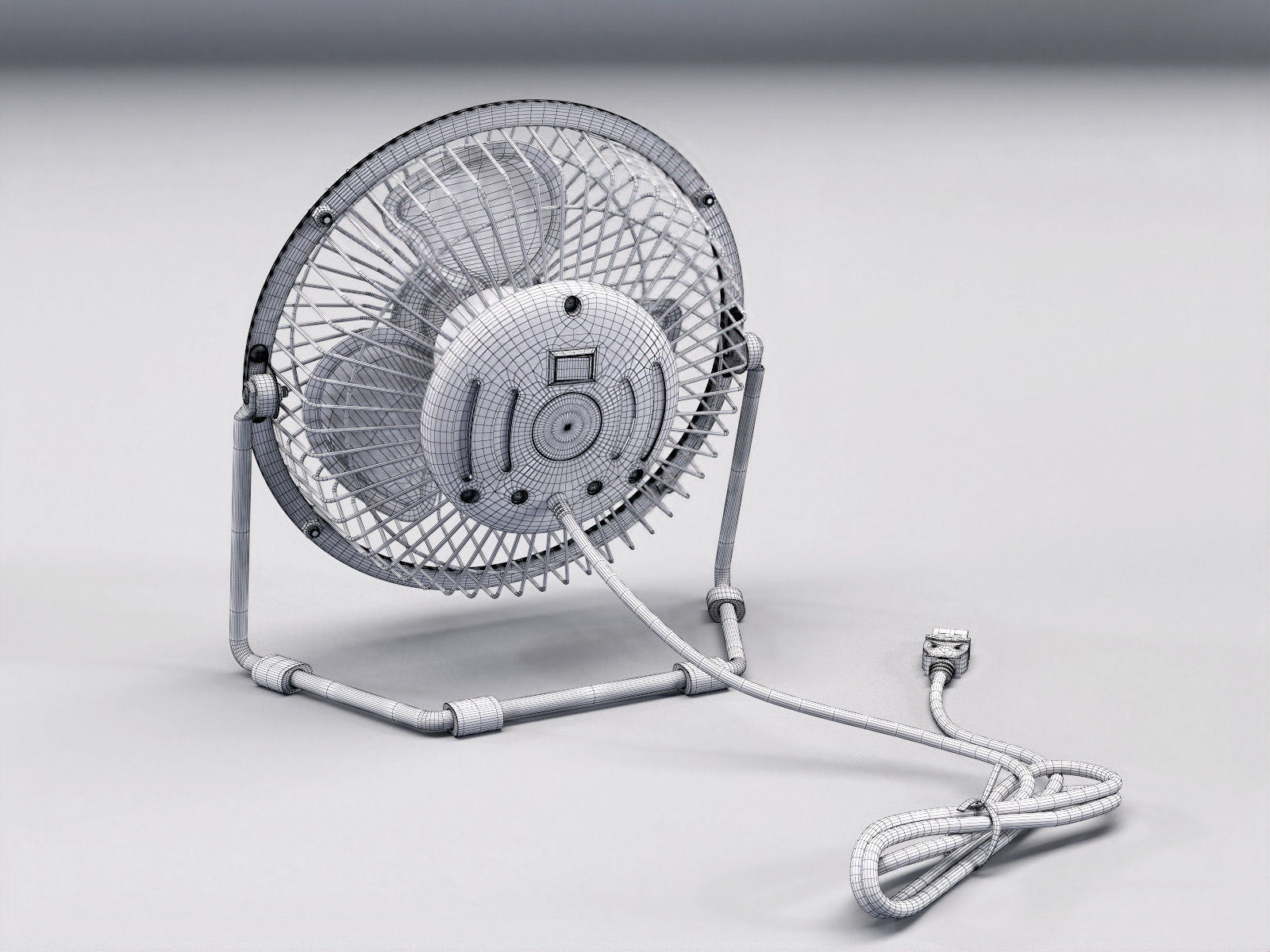 CREA QT-U601 USB Fan Free 3D model_6