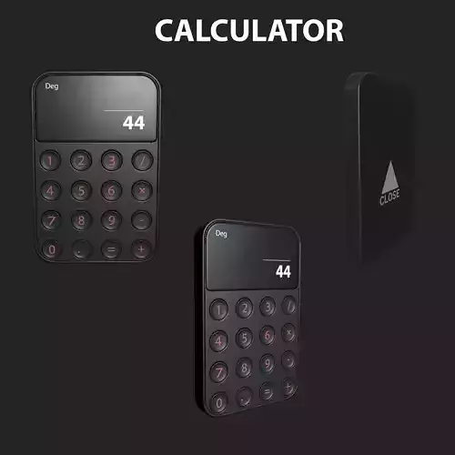 Game ready calculator asset