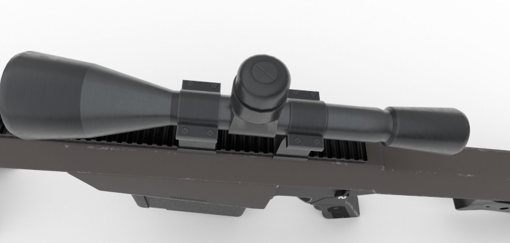 Barrett M82 Sniper Low-poly 3D model_13