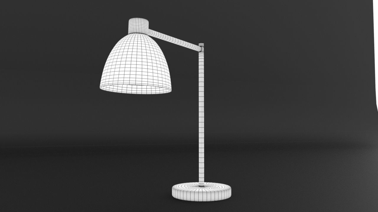 Lamp table - navy Low-poly 3D model_3