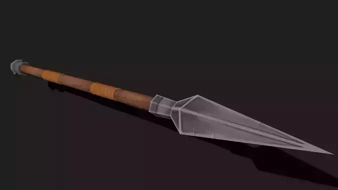 Fantasy Hand-painted spear 