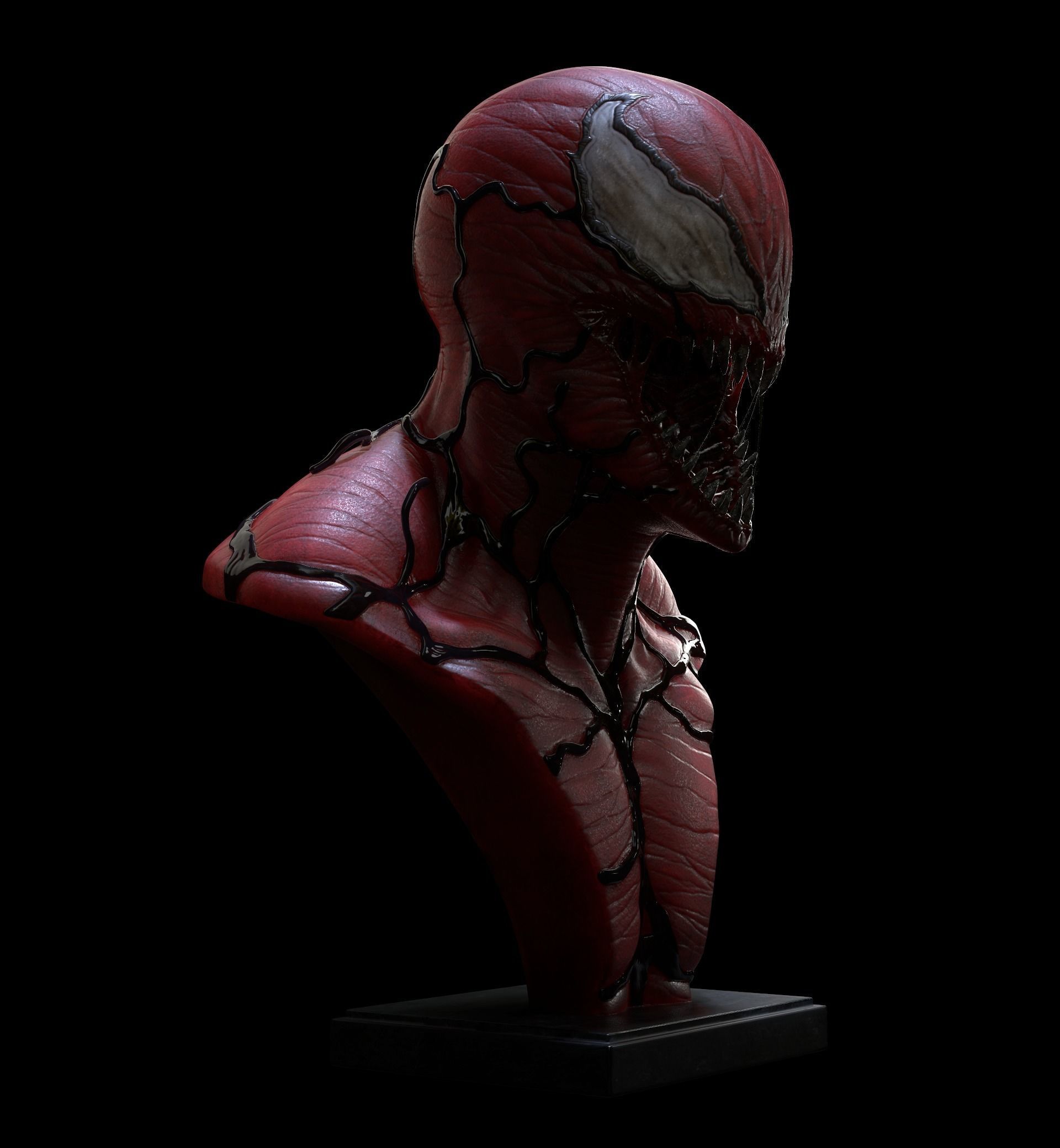 Carnage bust  3D print model_3