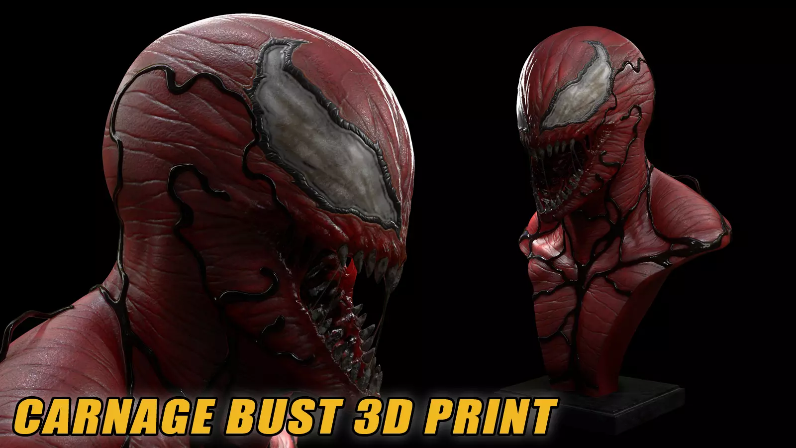 Carnage bust  3D print model_0