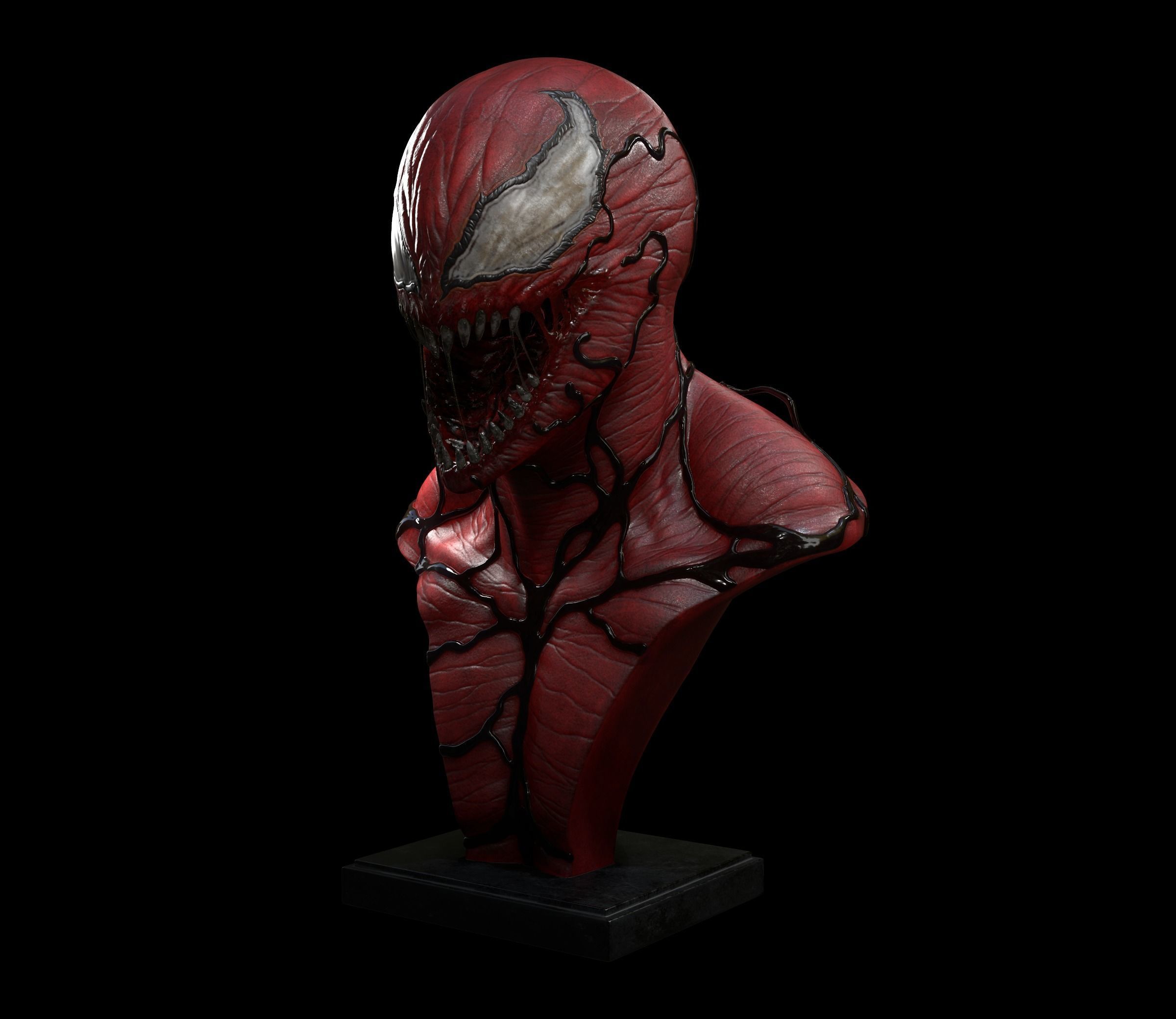 Carnage bust  3D print model_2