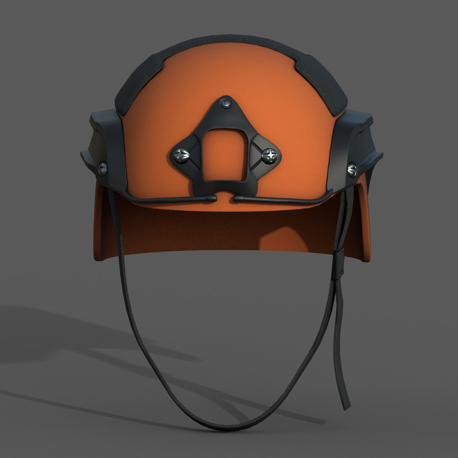 Helmet military combat armor scifi Low-poly 3D model_2