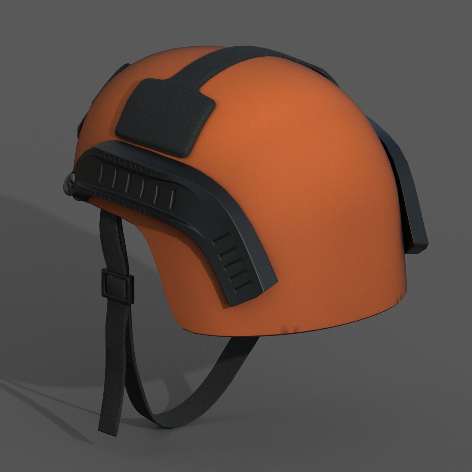 Helmet military combat armor scifi Low-poly 3D model_5
