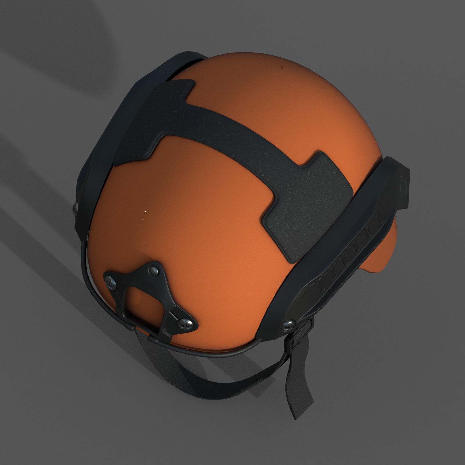 Helmet military combat armor scifi Low-poly 3D model_6