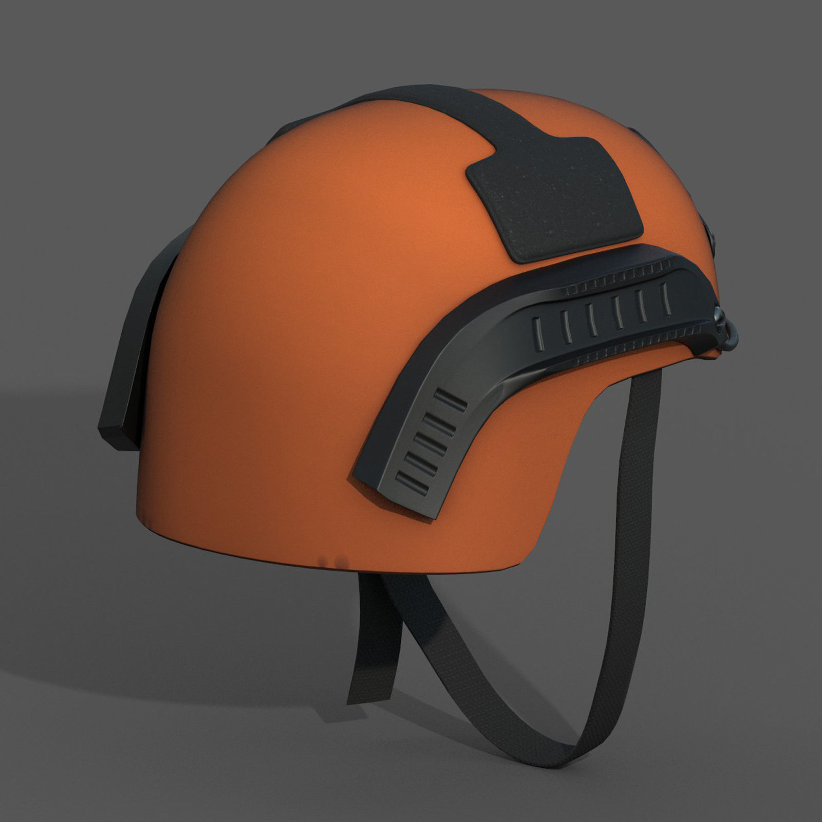 Helmet military combat armor scifi Low-poly 3D model_4