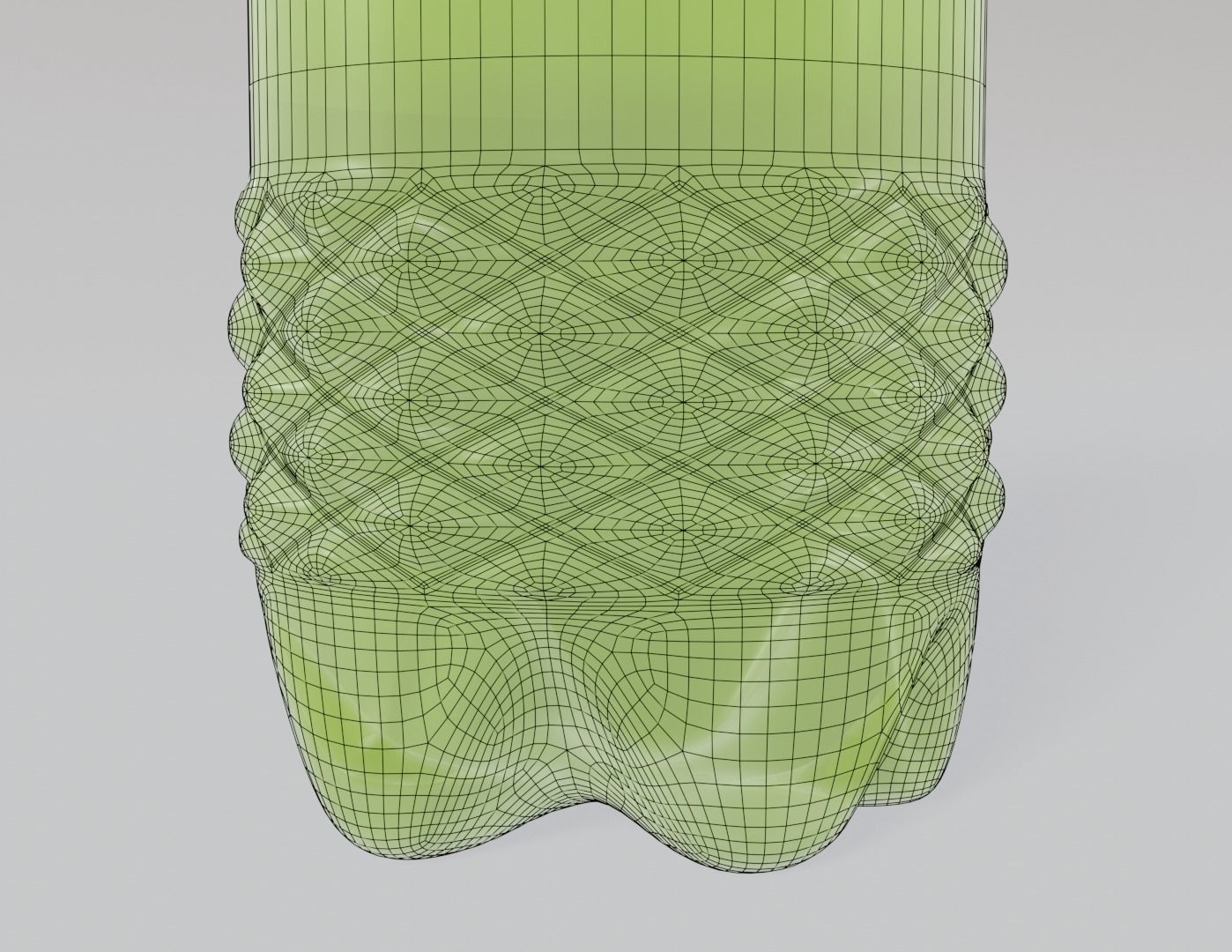 Plastic bottle 3D model_4