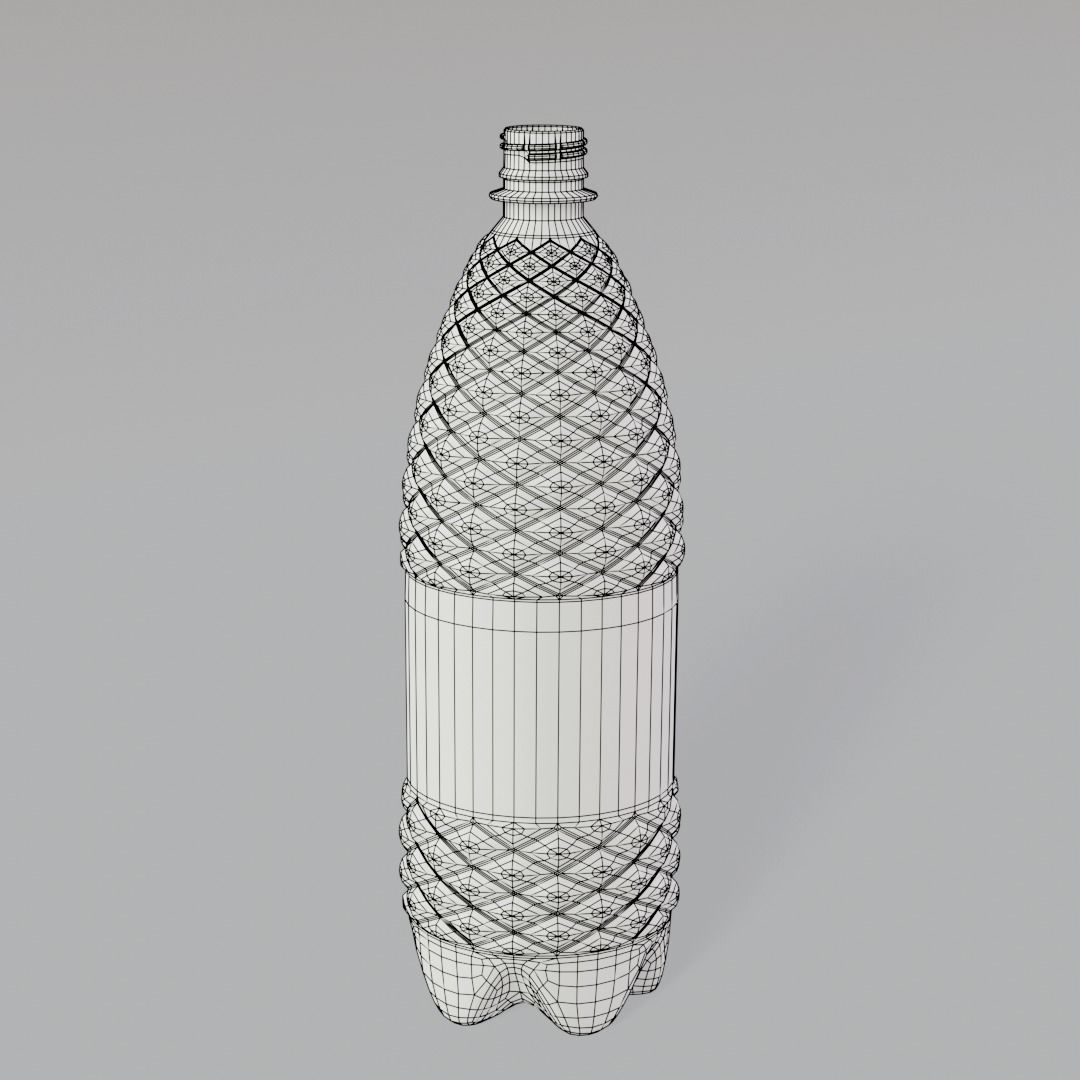 Plastic bottle 3D model_5