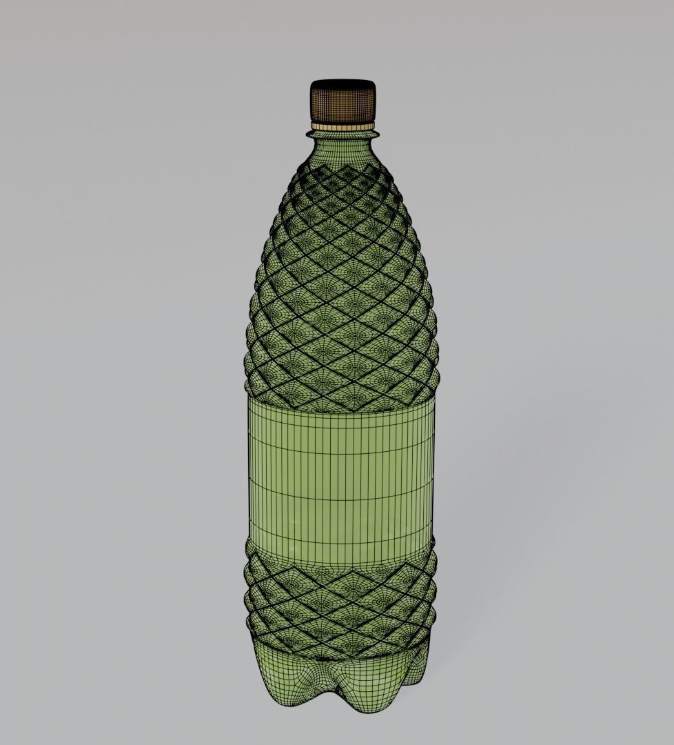 Plastic bottle 3D model_1