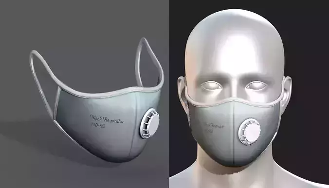 Gas mask protection futuristic technology respirator 