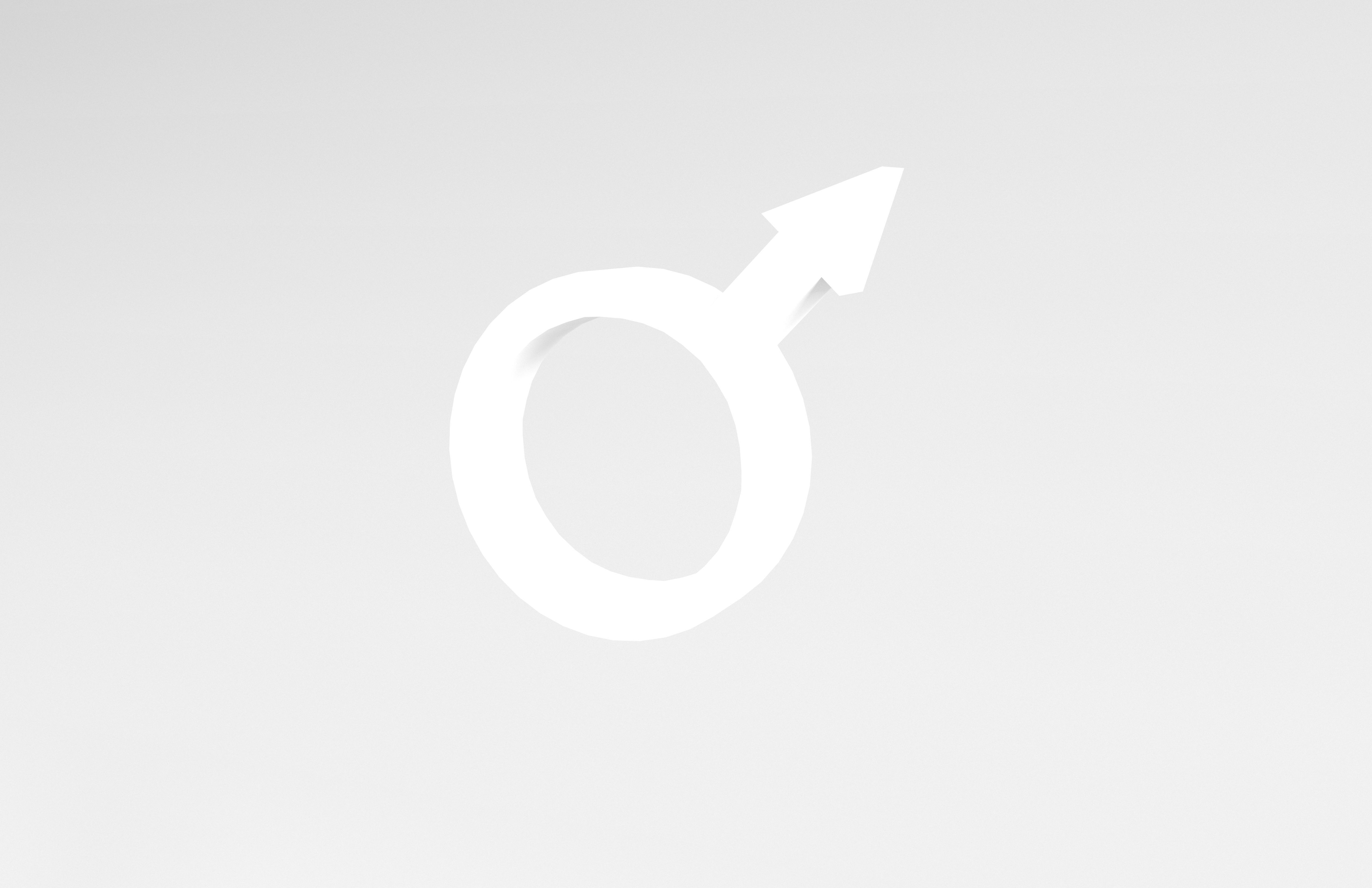 Mars Symbol v1 001 Low-poly 3D model_2