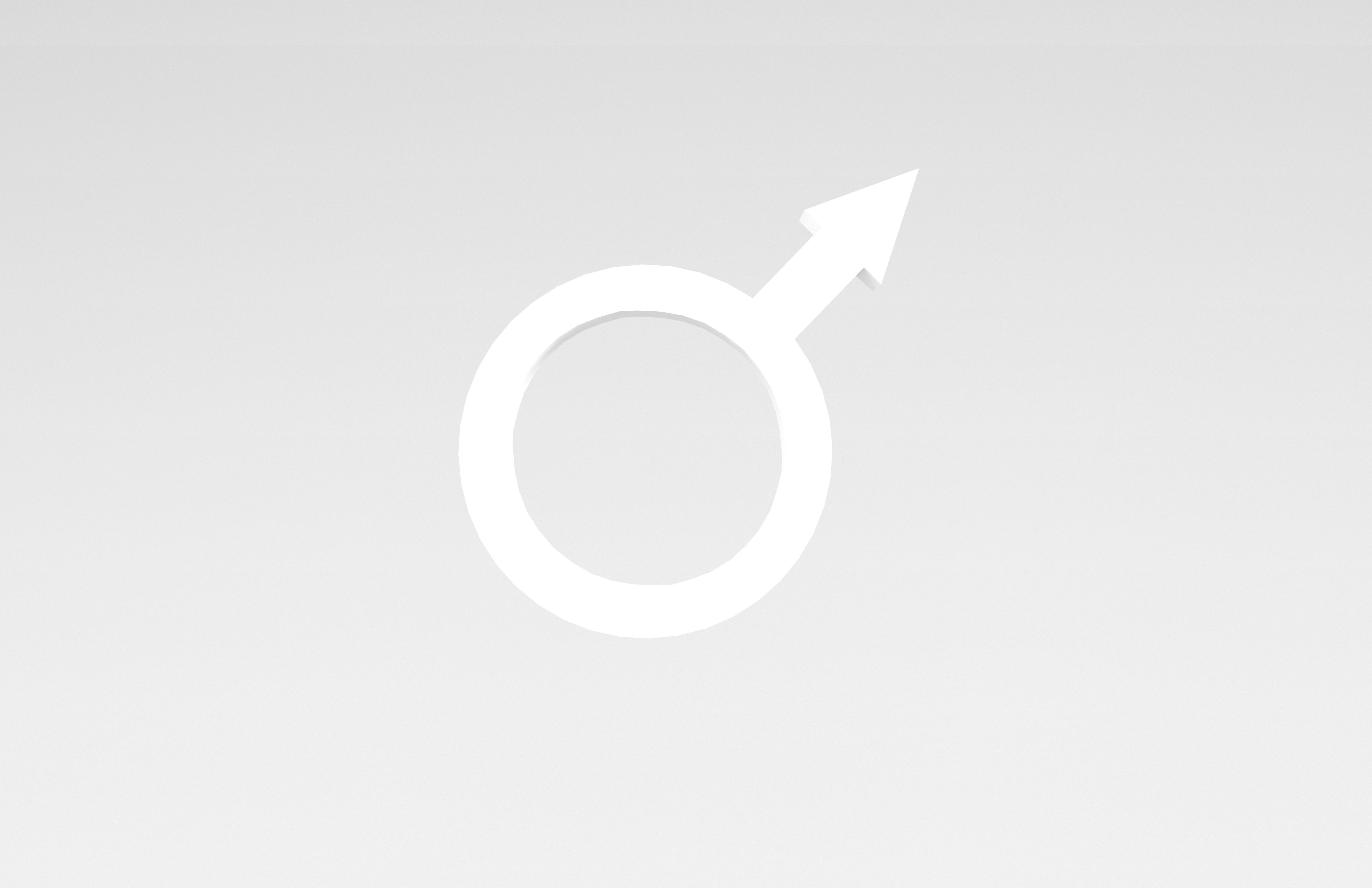 Mars Symbol v1 001 Low-poly 3D model_1