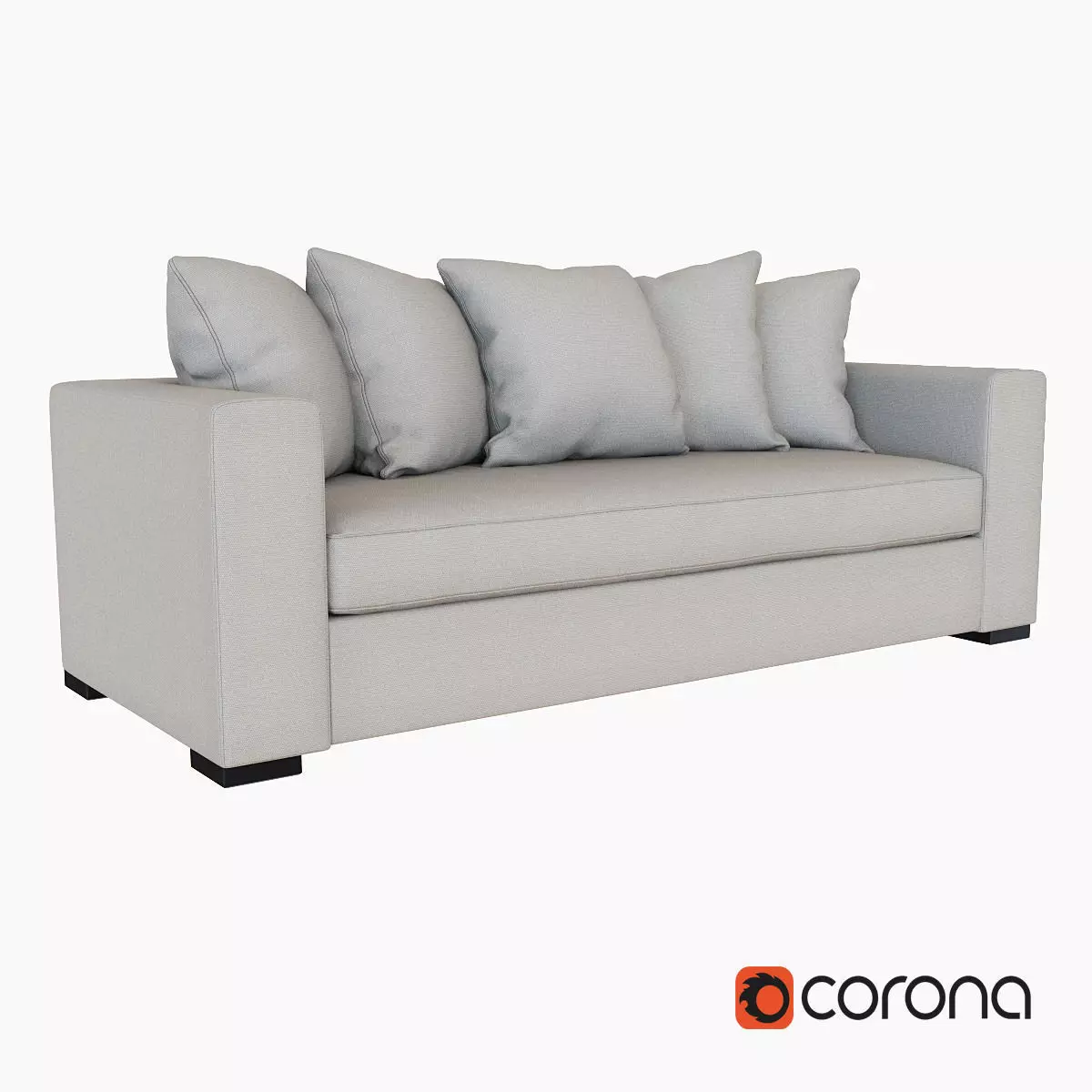 West Elm Walton Sofa 3D model_0