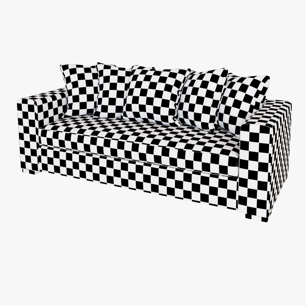 West Elm Walton Sofa 3D model_8