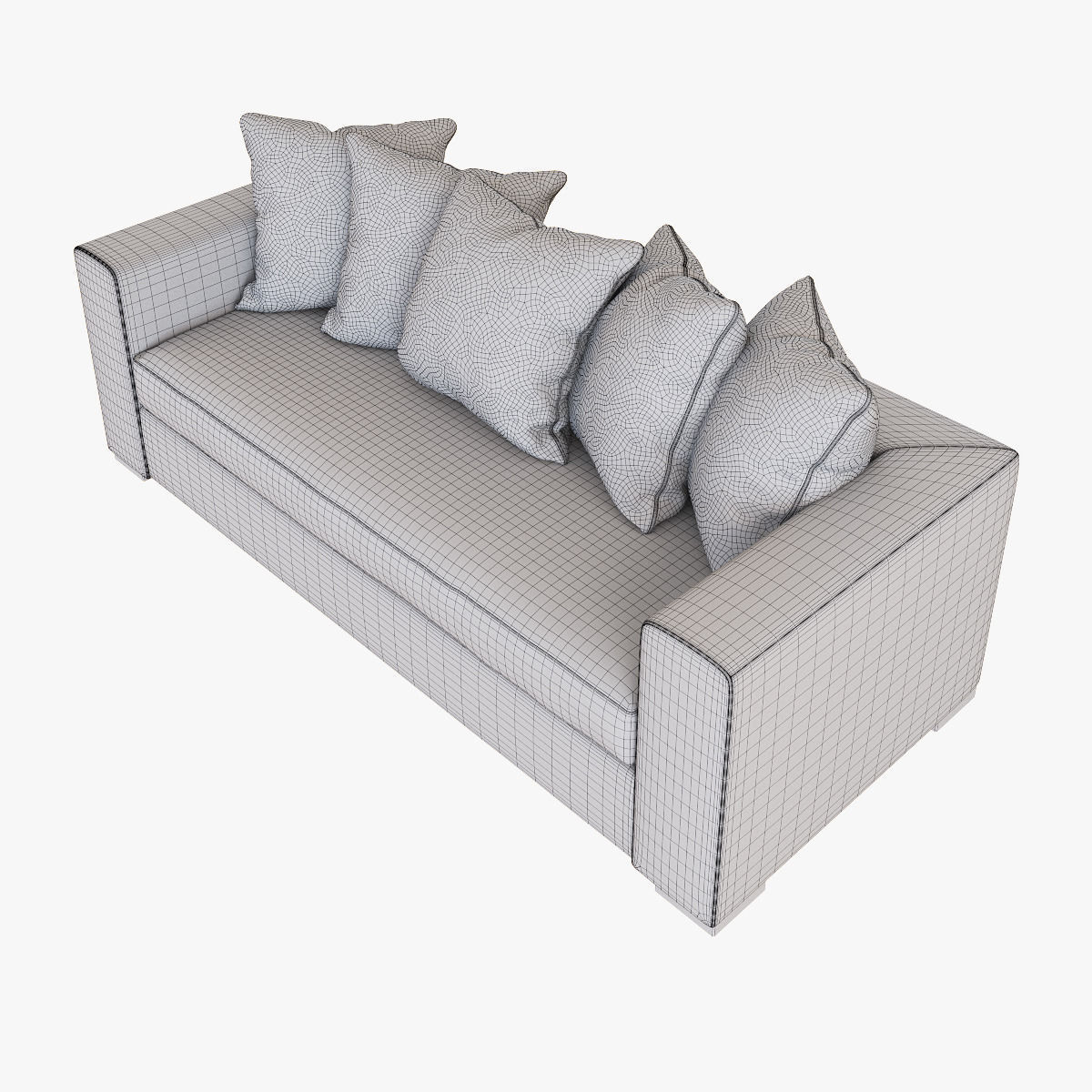 West Elm Walton Sofa 3D model_6