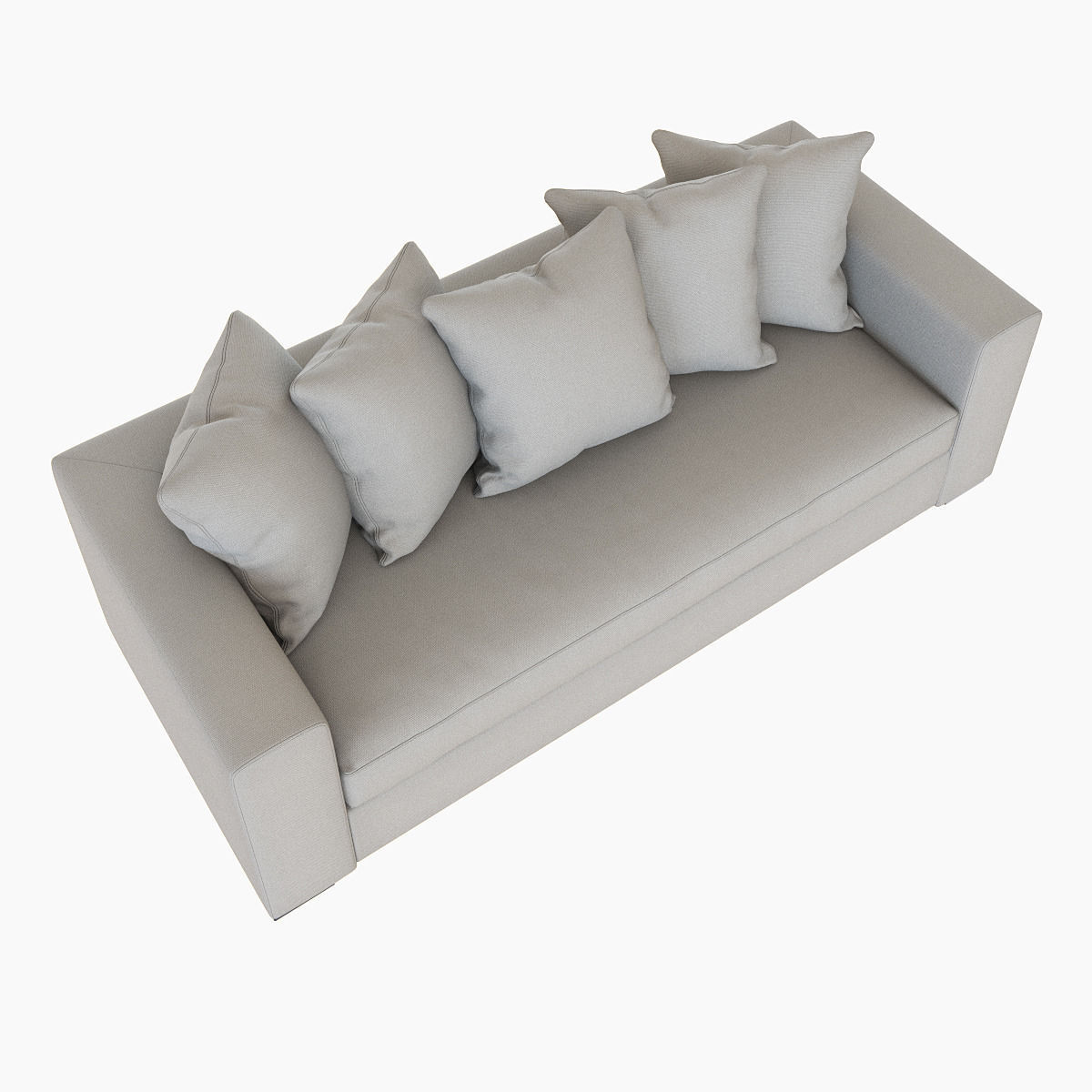 West Elm Walton Sofa 3D model_3