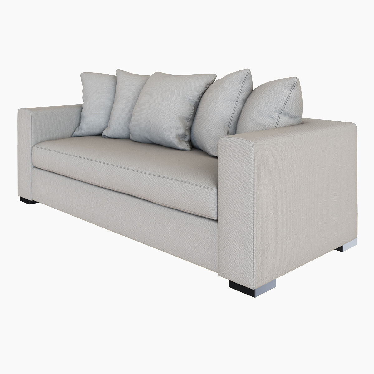 West Elm Walton Sofa 3D model_2