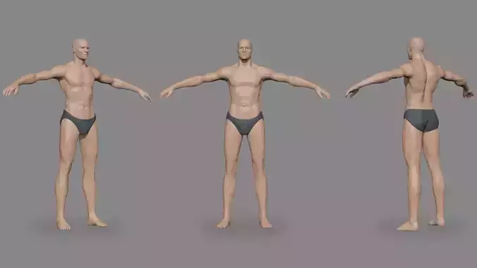 Realistic Basemesh Male