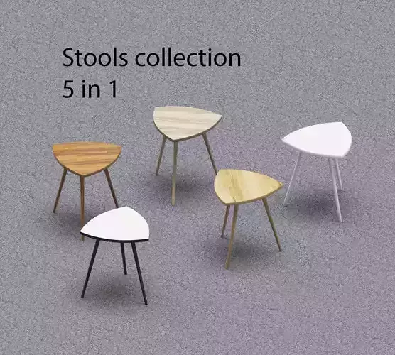 Stool 5 in 1 Free 3D model