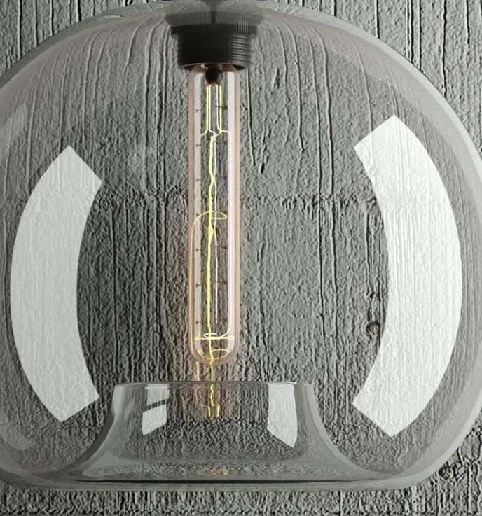 Hanging lamp 10 Loft Design 3D model_3