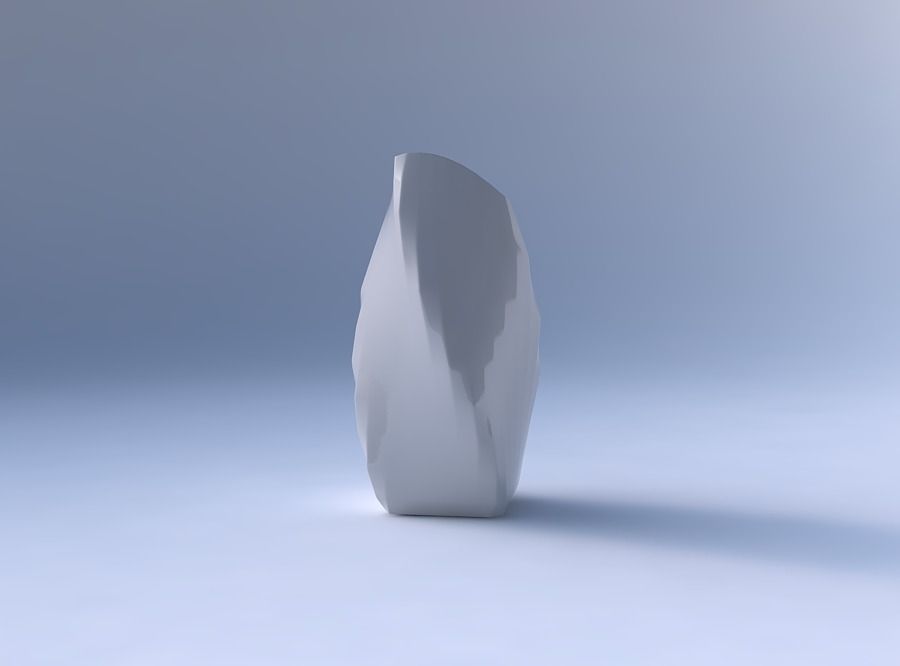 Vase twisted arc quadratic with uniform polygons 3D print model_4